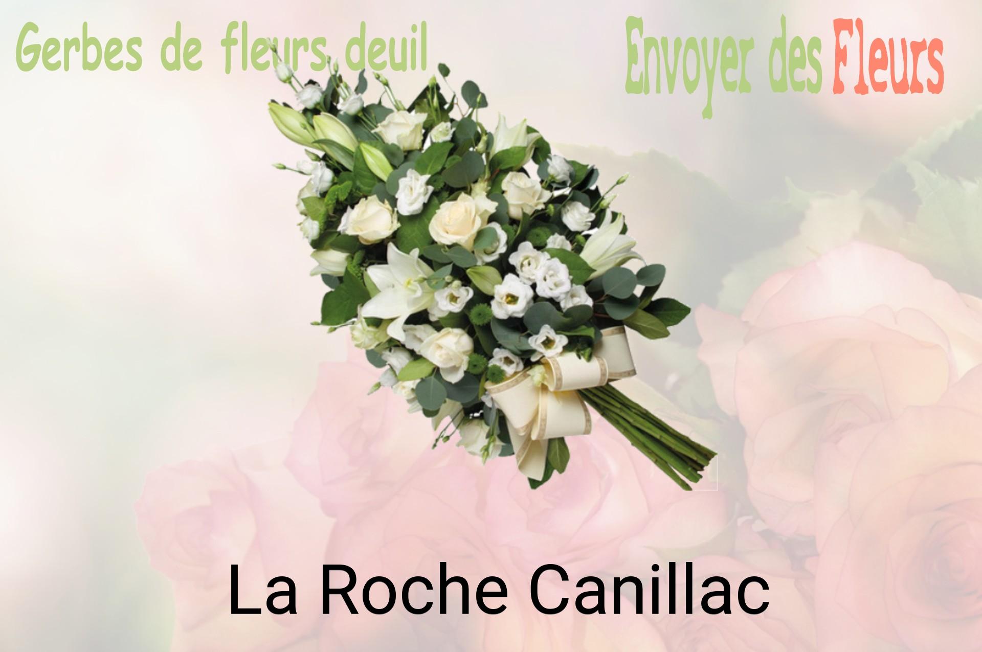 Gerbe de fleurs de deuil livrée à La Roche-Canillac
